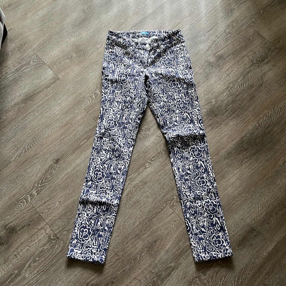 J. McLaughlin printed skinny jeans size 2